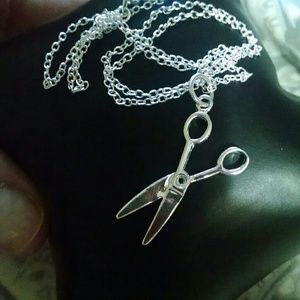 *NEW*Sterling silver Scissors and chain